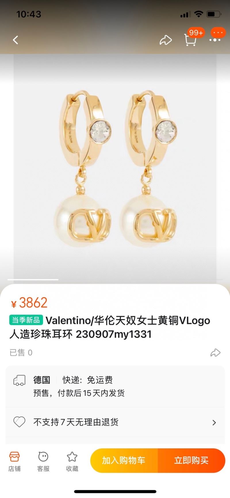 Valentino Earrings